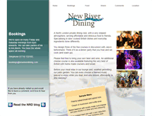 Tablet Screenshot of newriverrestaurant.com
